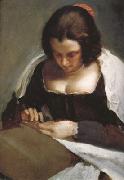 Diego Velazquez The Needlewoman (unfinished) (df01) oil painting